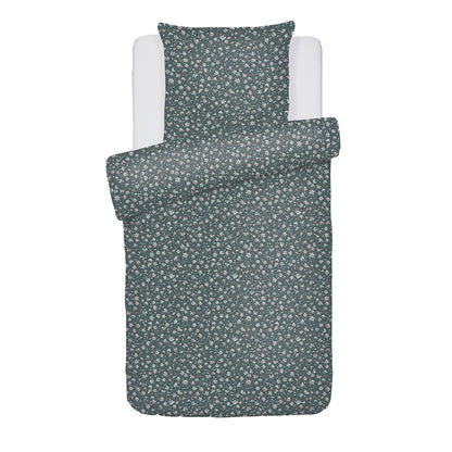 Duvet cover + pillowcase(s) cotton satin - Jasmine Green