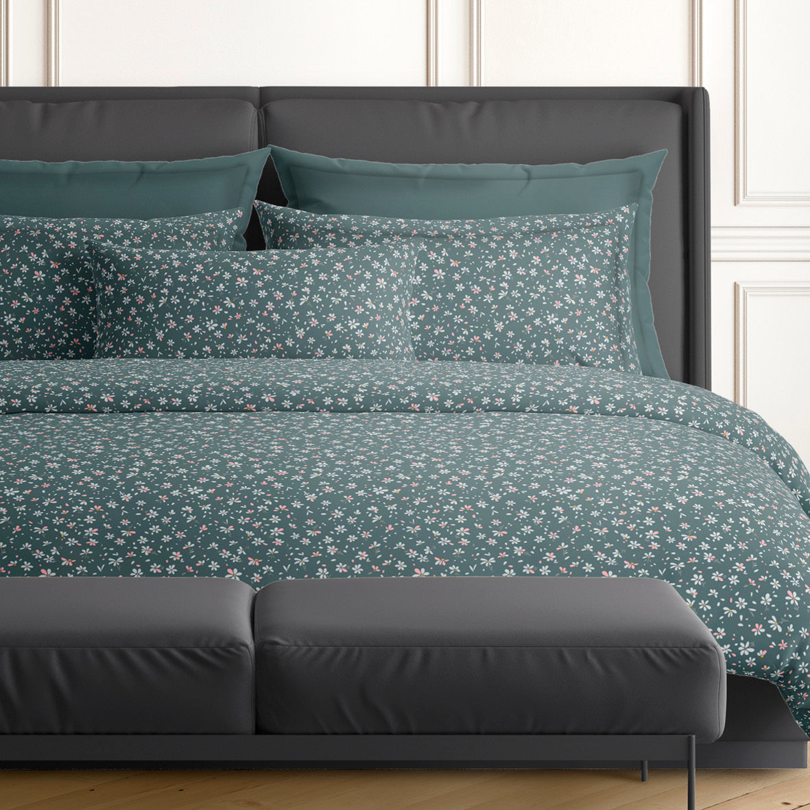 Pillowcase(s) cotton satin - Jasmine Green