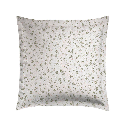 Pillowcase(s) cotton satin - Jasmine Green/white