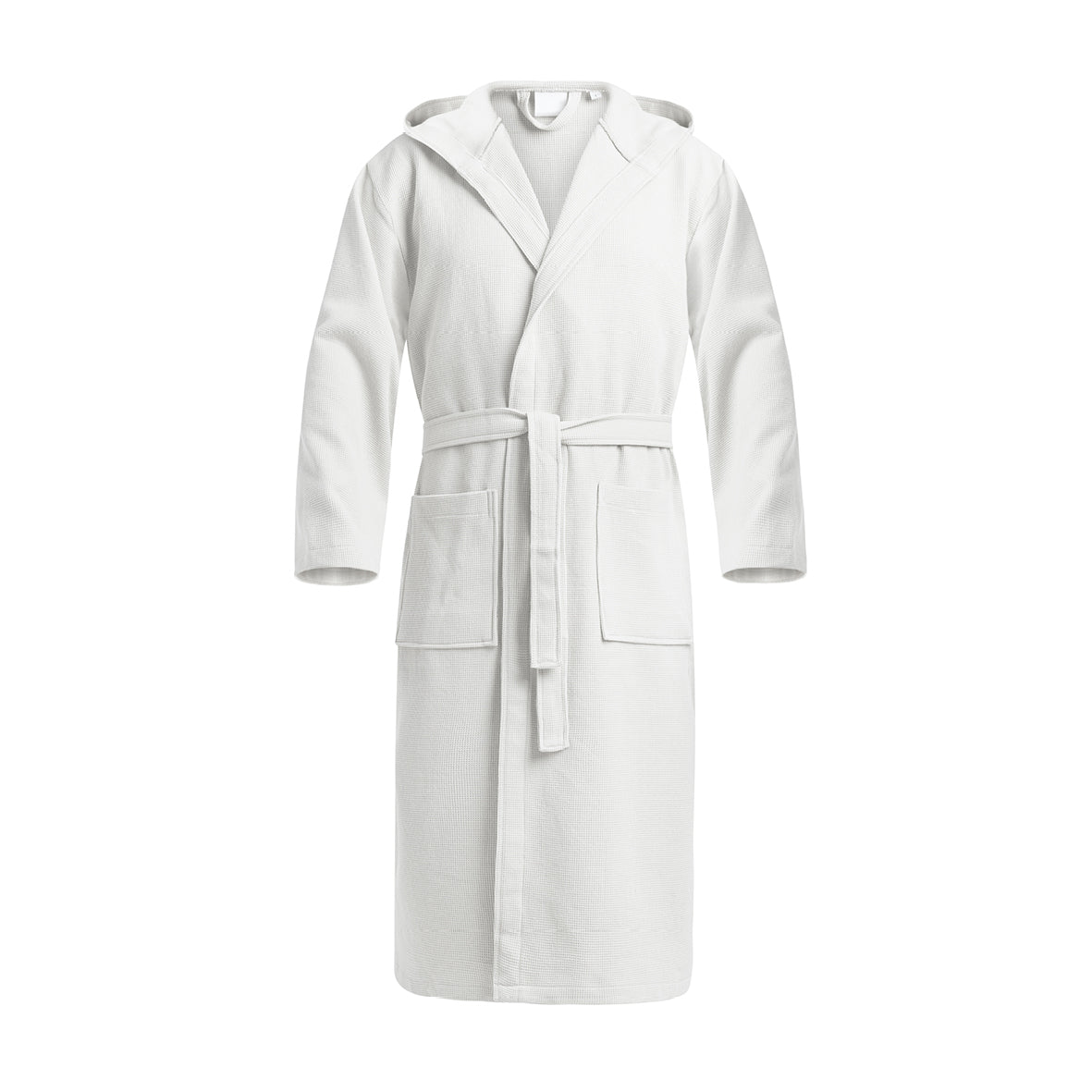 Hooded bathrobe - Nid d'abeille White