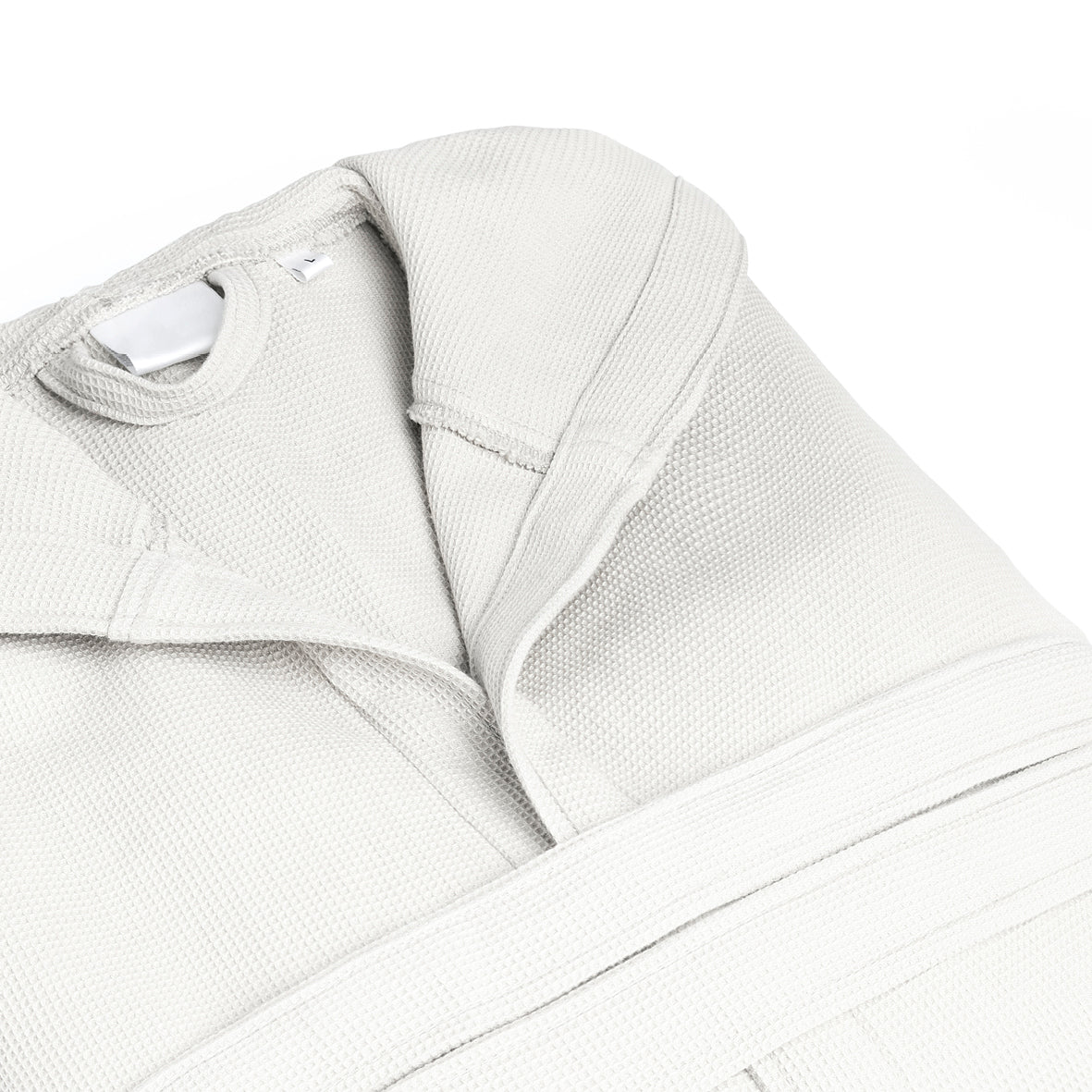 Hooded bathrobe - Nid d'abeille White