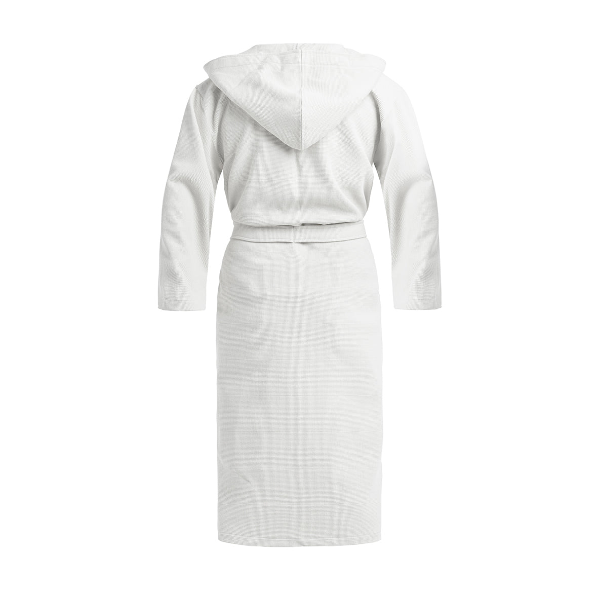 Hooded bathrobe - Nid d'abeille White