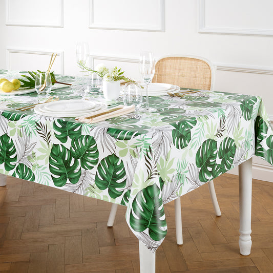 Tablecloth - Feuilles de palmier White