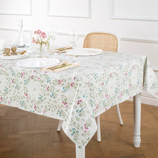 Tablecloth - Prairie en fleurs Off-white