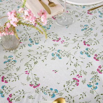 Tablecloth - Prairie en fleurs Off-white