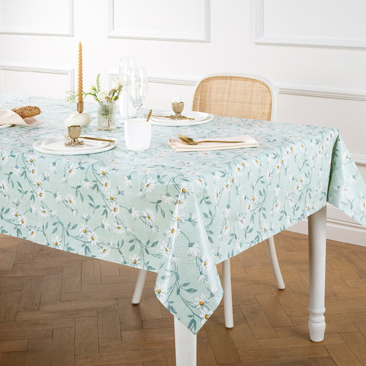 Tablecloth - Marguerites Light green