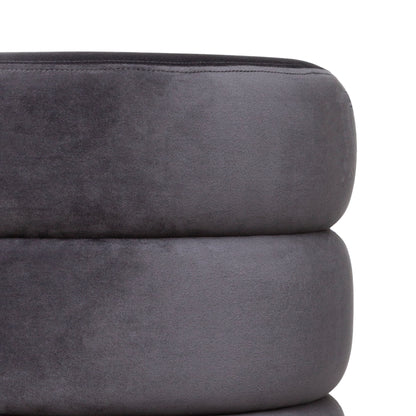 Pouf Grey D. 40 x 40.01 cm