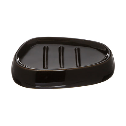 Soap dish Black 12 x 9.5 x 2.5 cm