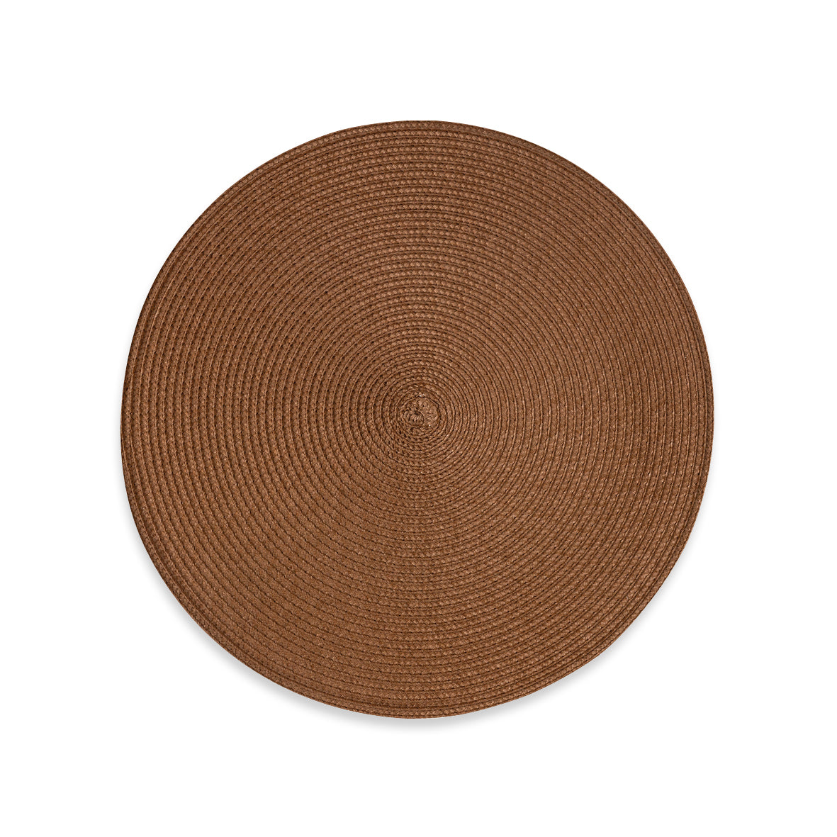 Round braided placemat  Brown - 38 x 0,2 cm