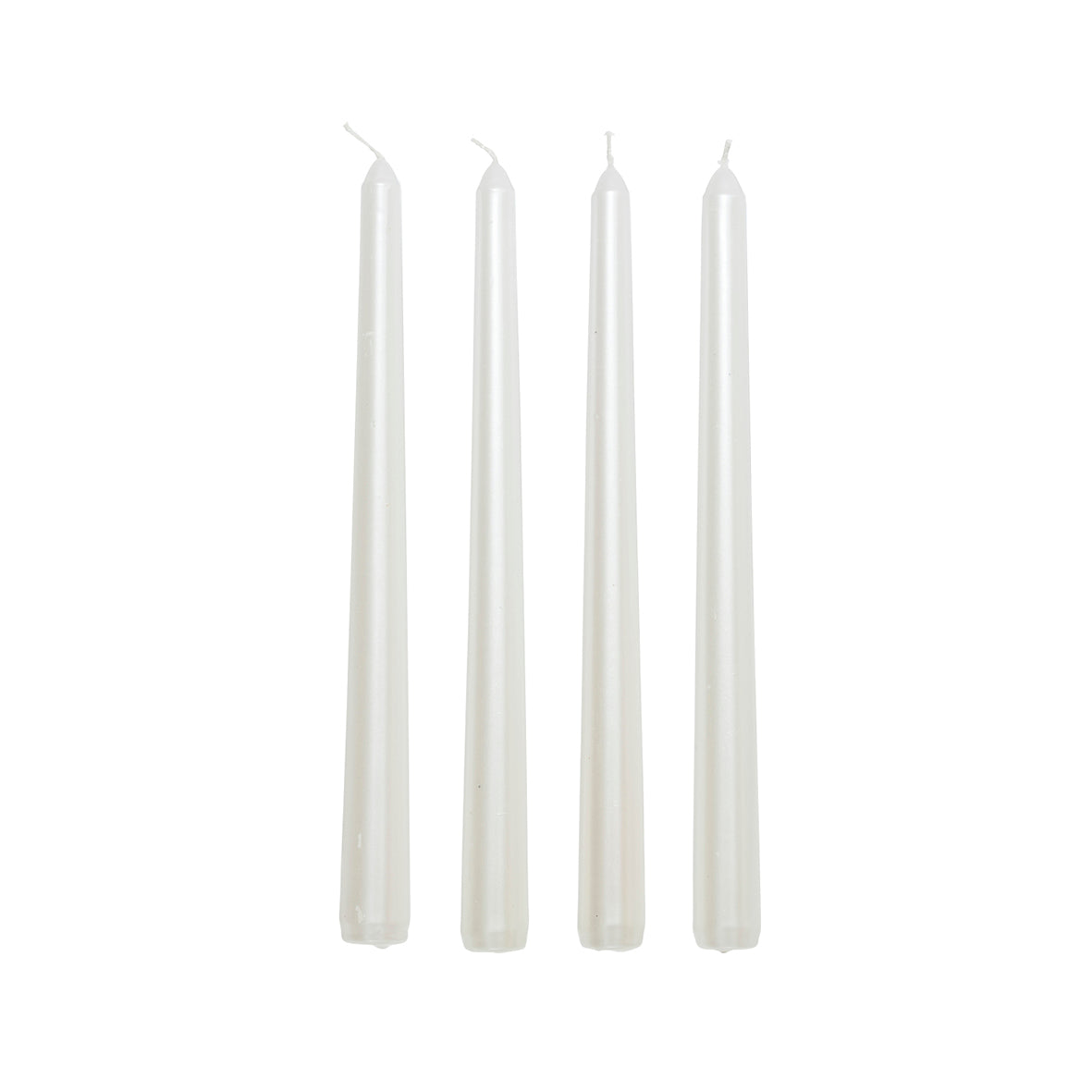 Set de 4 bougies bâtons satin