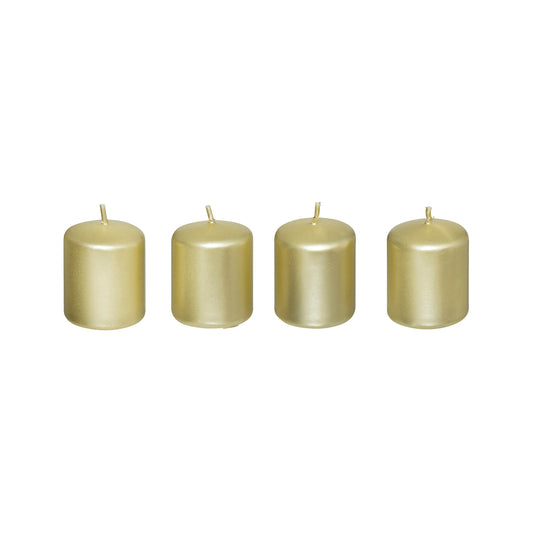 Set de 4 bougies satin