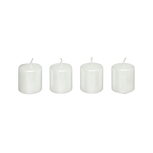 Set de 4 bougies satin