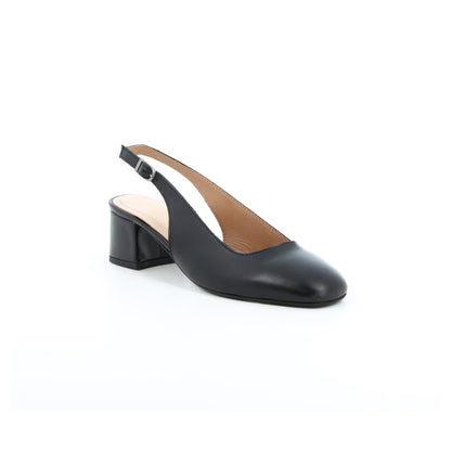 Slingback en cuir Fauve Noir