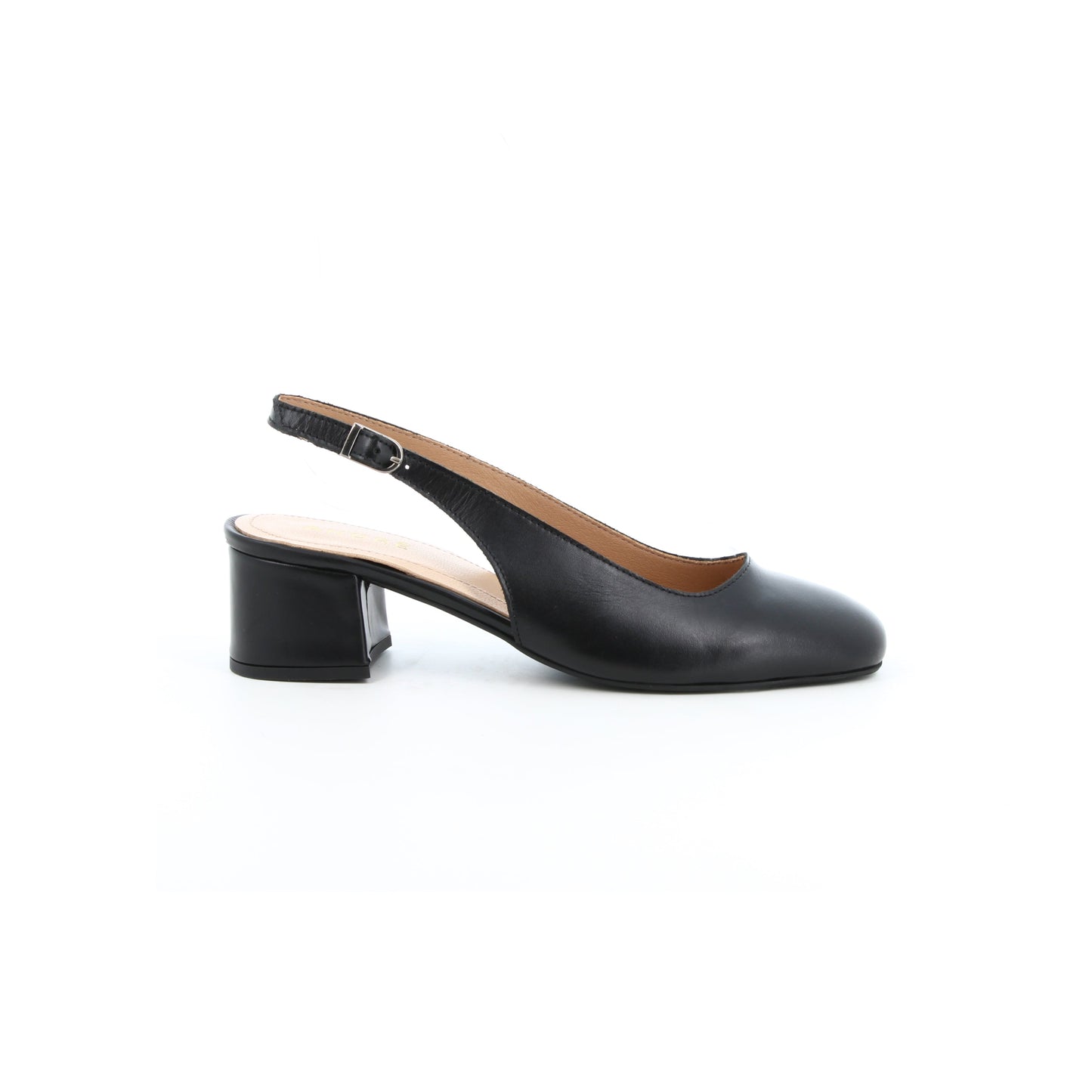 Slingback en cuir Fauve Noir