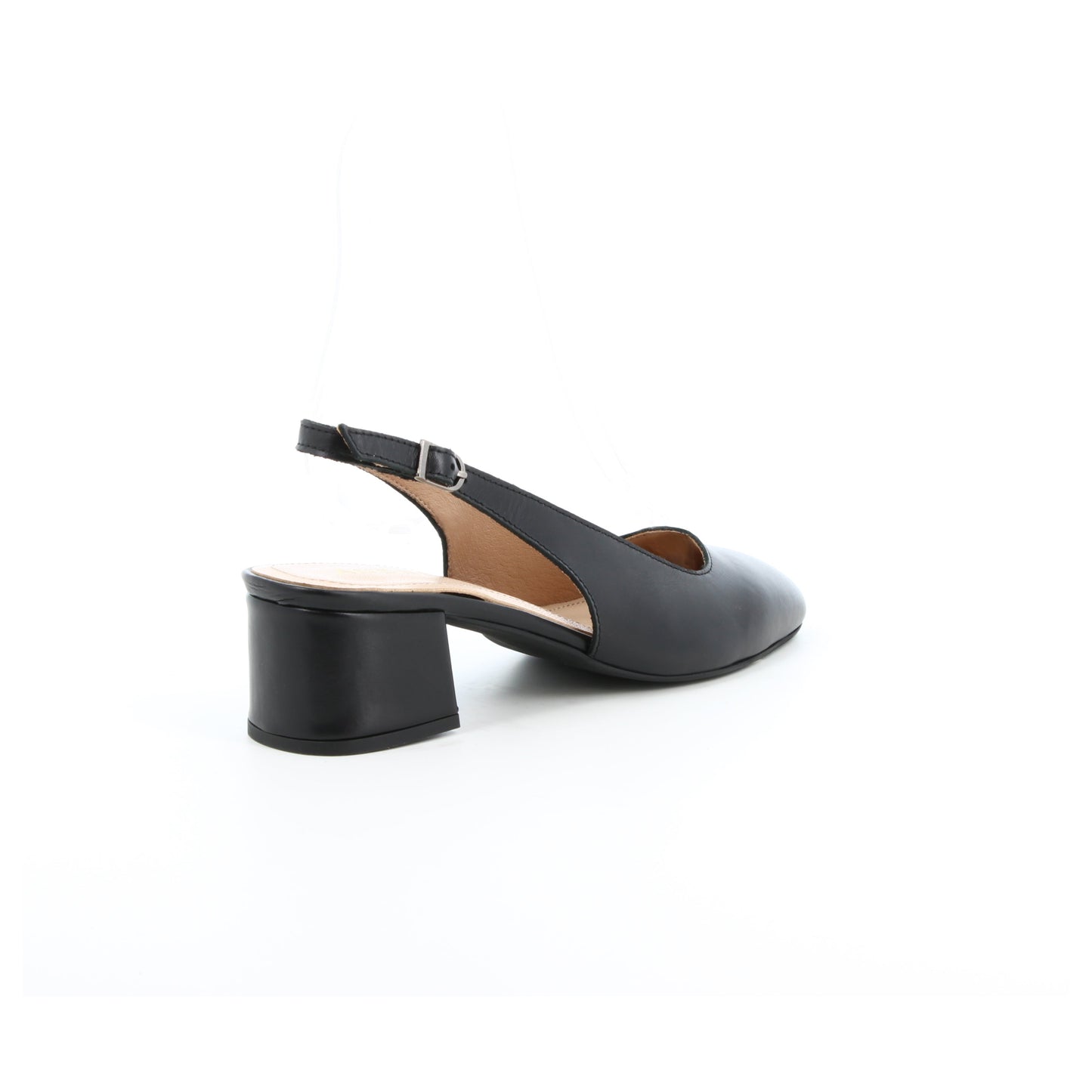 Slingback en cuir Fauve Noir