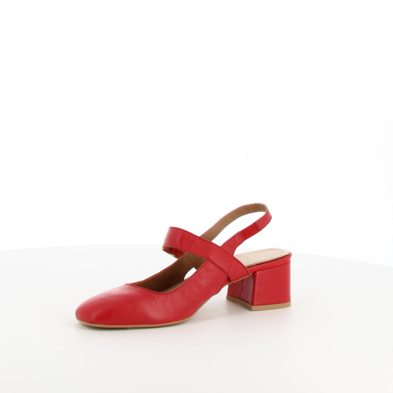 Slingback en cuir Pavé Rouge