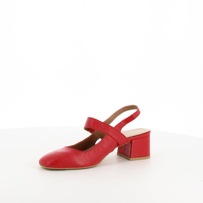 Slingback en cuir Pavé Rouge