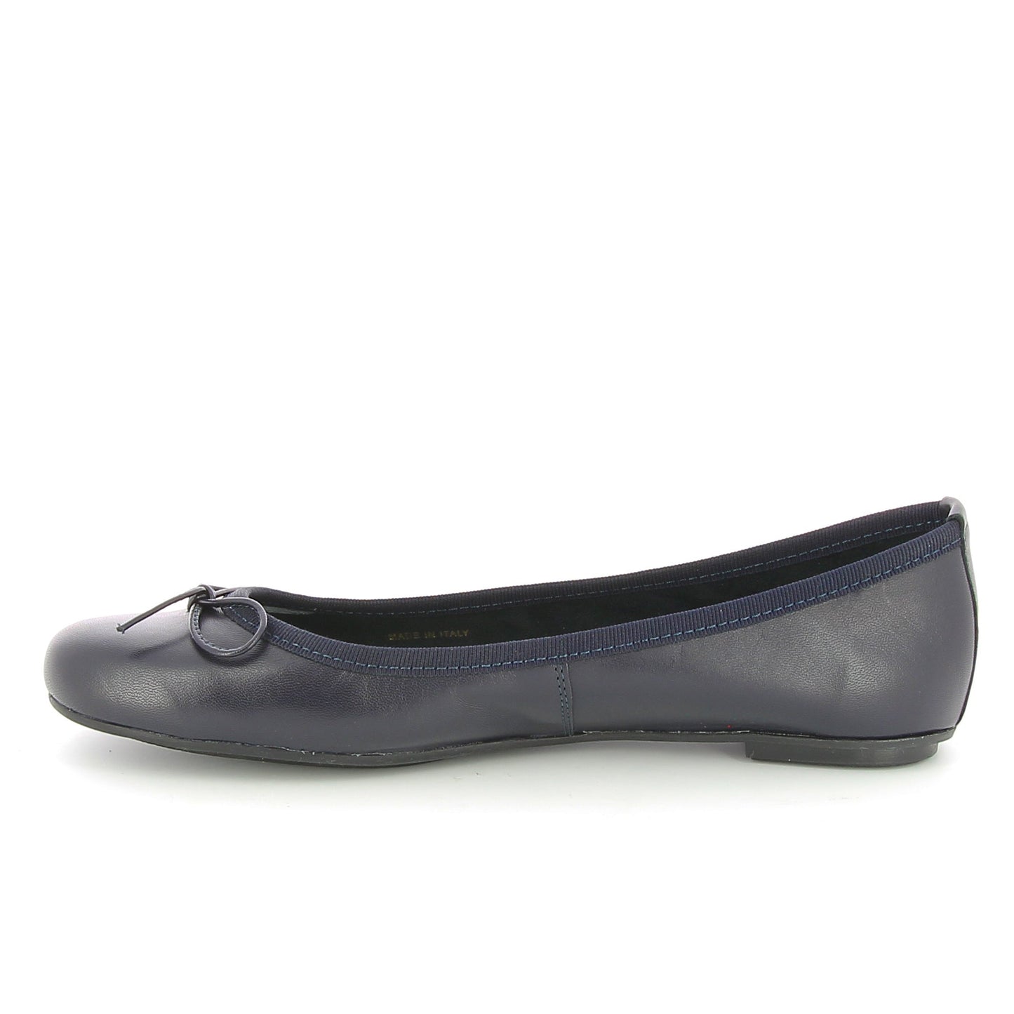 Ballerines en cuir Feuillage Bleu marine