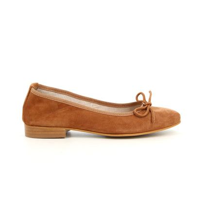 Ballerines en cuir Altitude Cognac