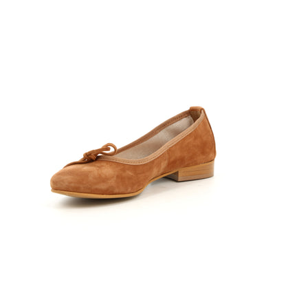 Ballerines en cuir Altitude Cognac