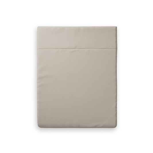 Flat sheet cotton satin Uni Taupe