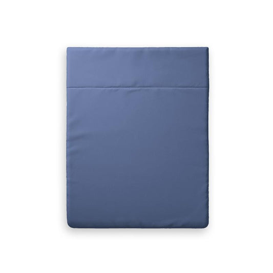 Flat sheet cotton satin Uni Dark Blue - 240 x 300cm