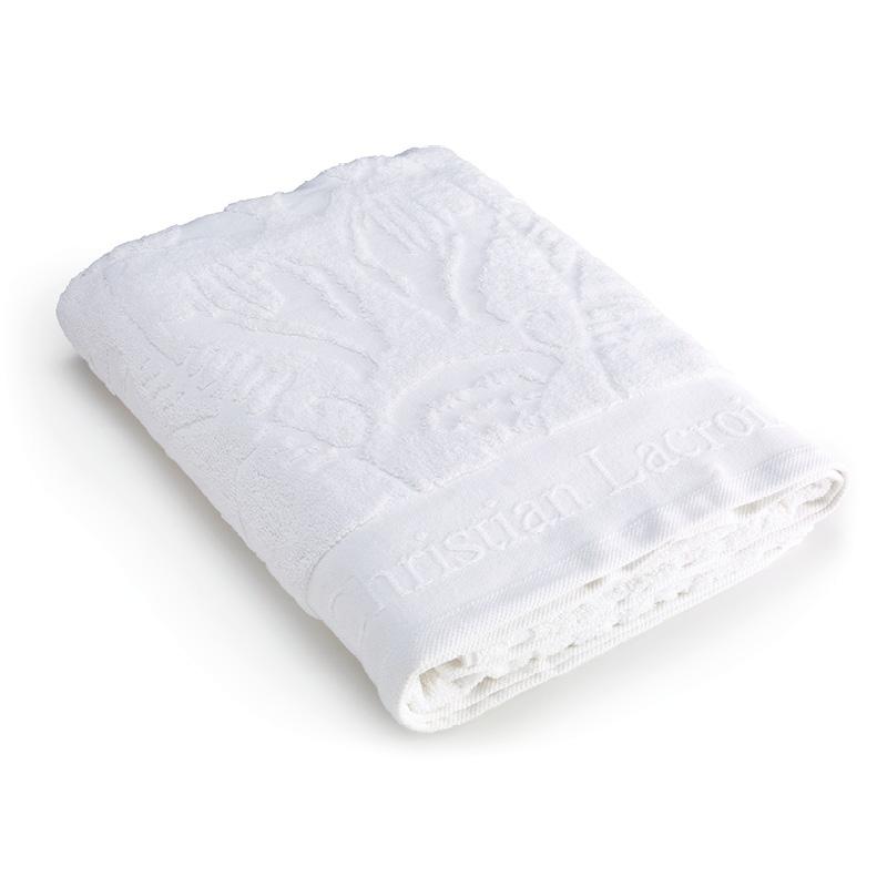 Maxi bath towel Fuchsia - 100 x 165 cm White