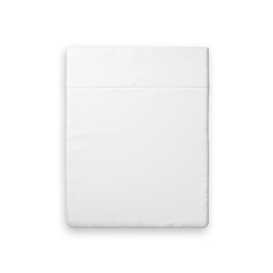 Flat sheet cotton satin - Uni White