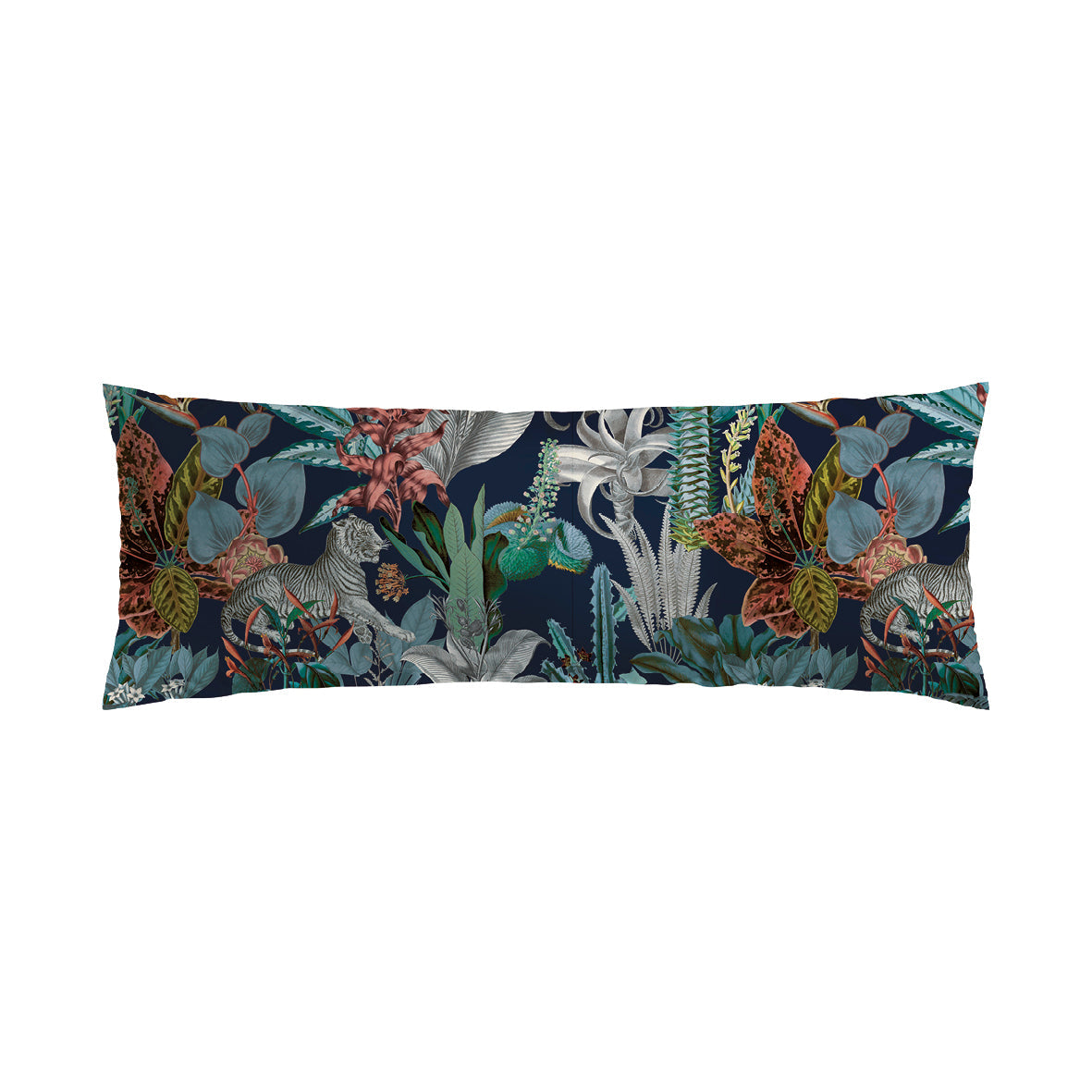 Pillowcase(s) cotton satin - Zanzibar Blue 45 x 150 cm