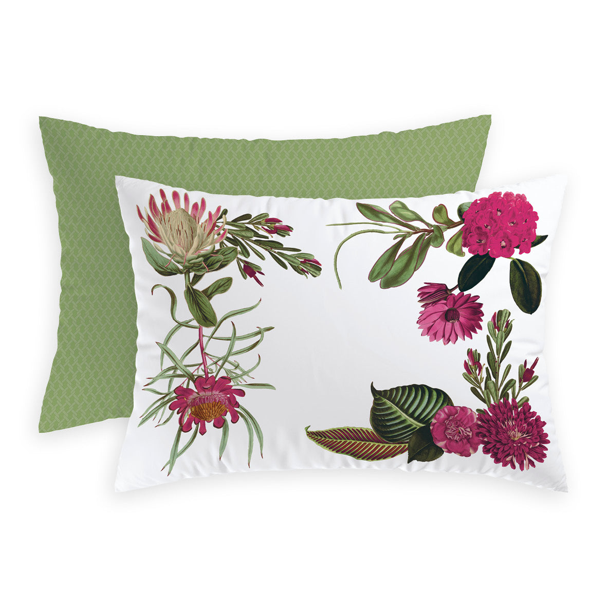 Pillowcase cotton satin - Garden Green