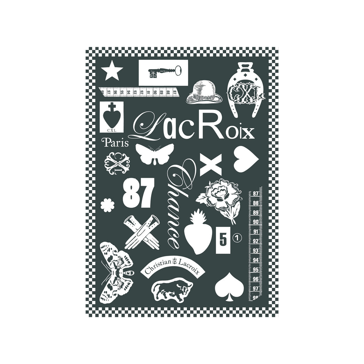 SET OF 2 TEA TOWELS - Première Black/white