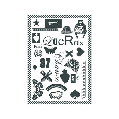 SET OF 2 TEA TOWELS - Première Black/white