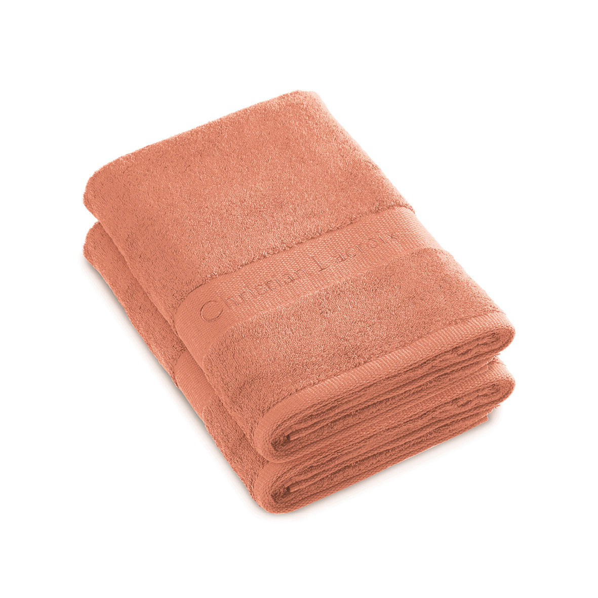 Set of 2 bath towels Light orange