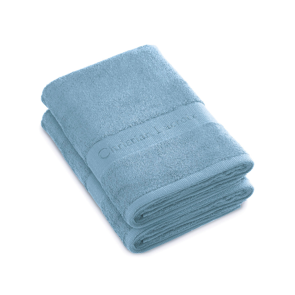 Set of 2 bath towels Sky blue