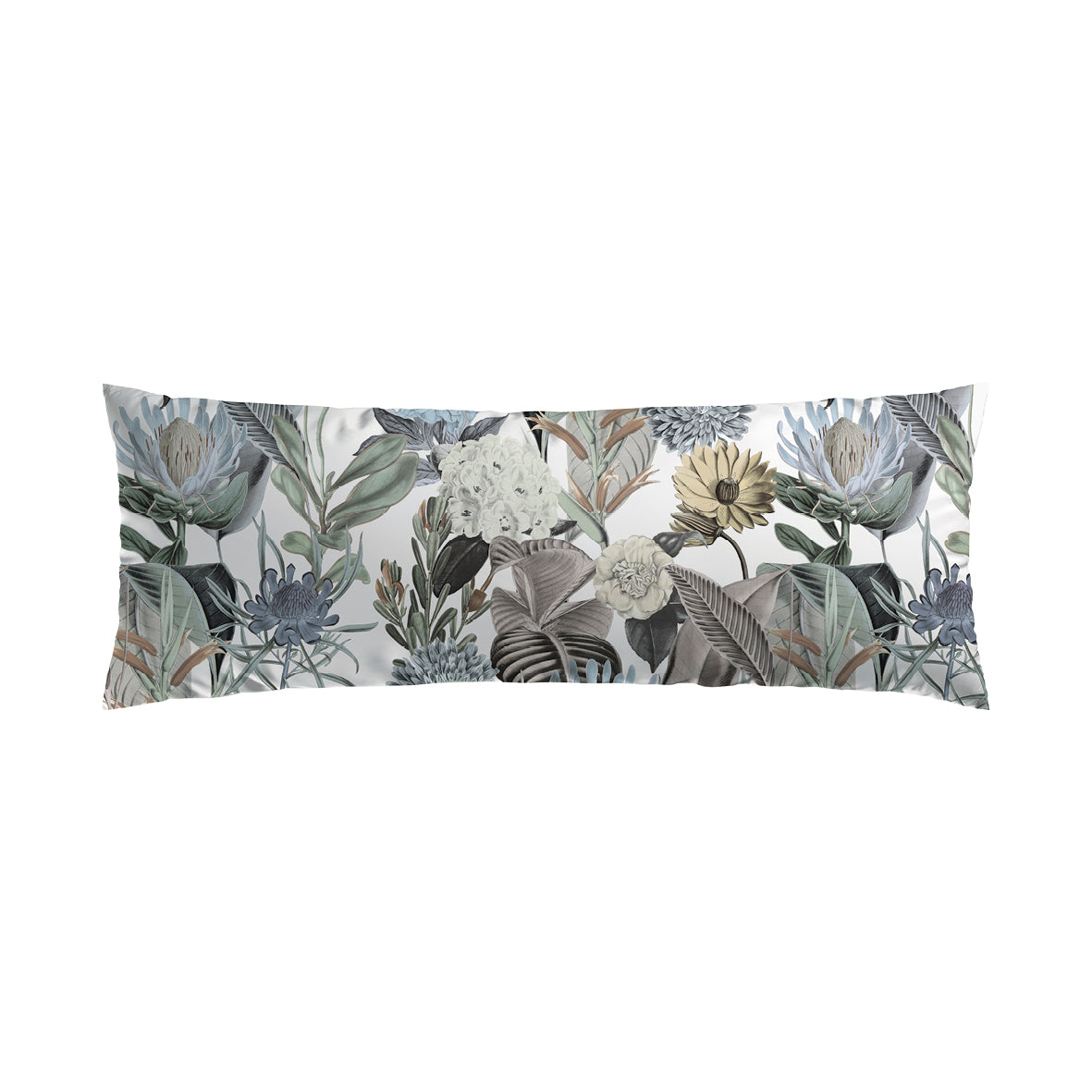 Pillowcase cotton satin - Garden Taupe 45 x 150 cm