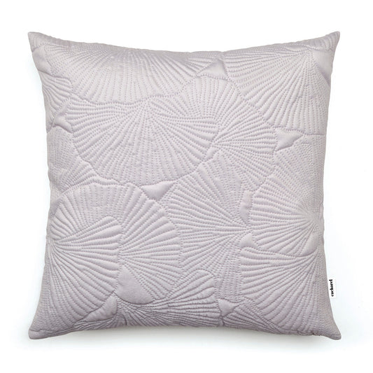 Cushion embossed flower Taupe - 45 x 45 cm