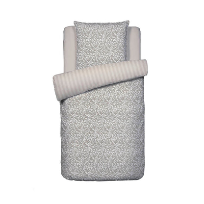 Duvet cover + pillowcase(s) cotton satin - Romanesque Taupe