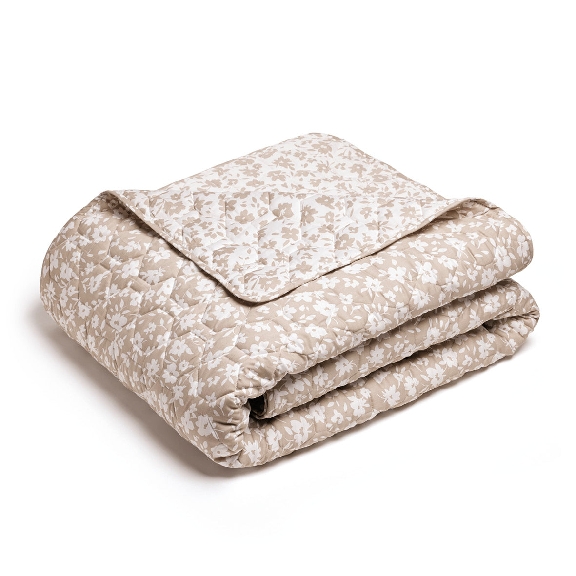 Bedspread - Eglantine white/taupe