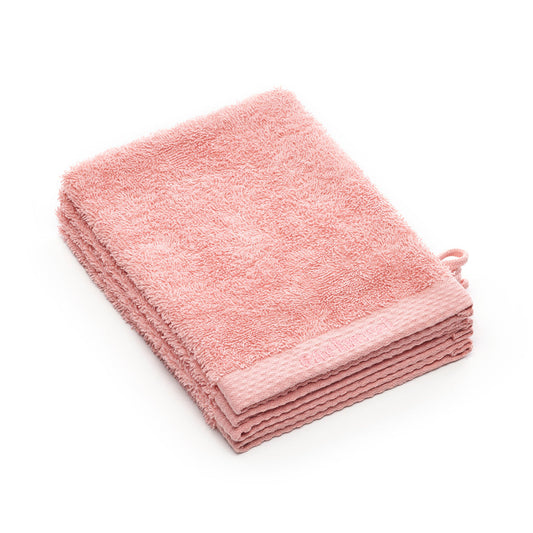 Set of 4 washcloths Light pink - 15 x 21 cm