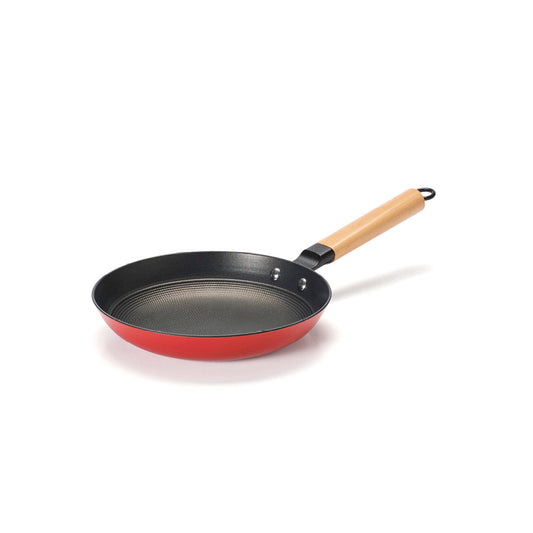 Honeycomb cast iron frypan - Red 28 cm