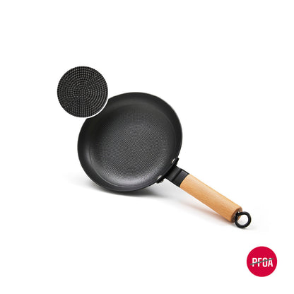 Honeycomb cast iron frypan - Green