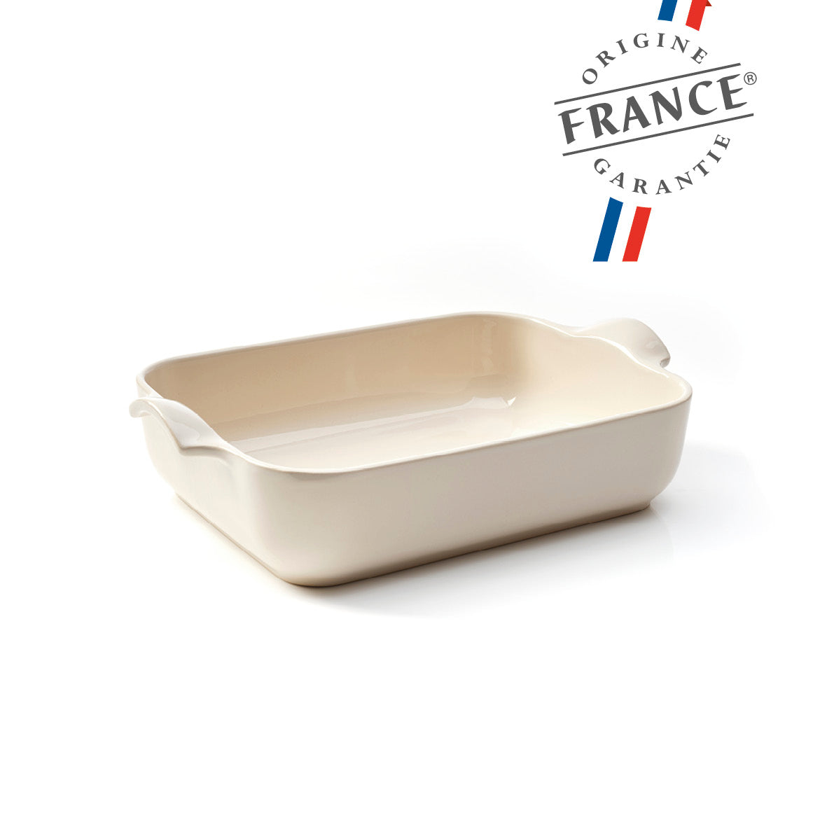 Ceramic oven dish - Made in France - 5L - 6-8 people Cream