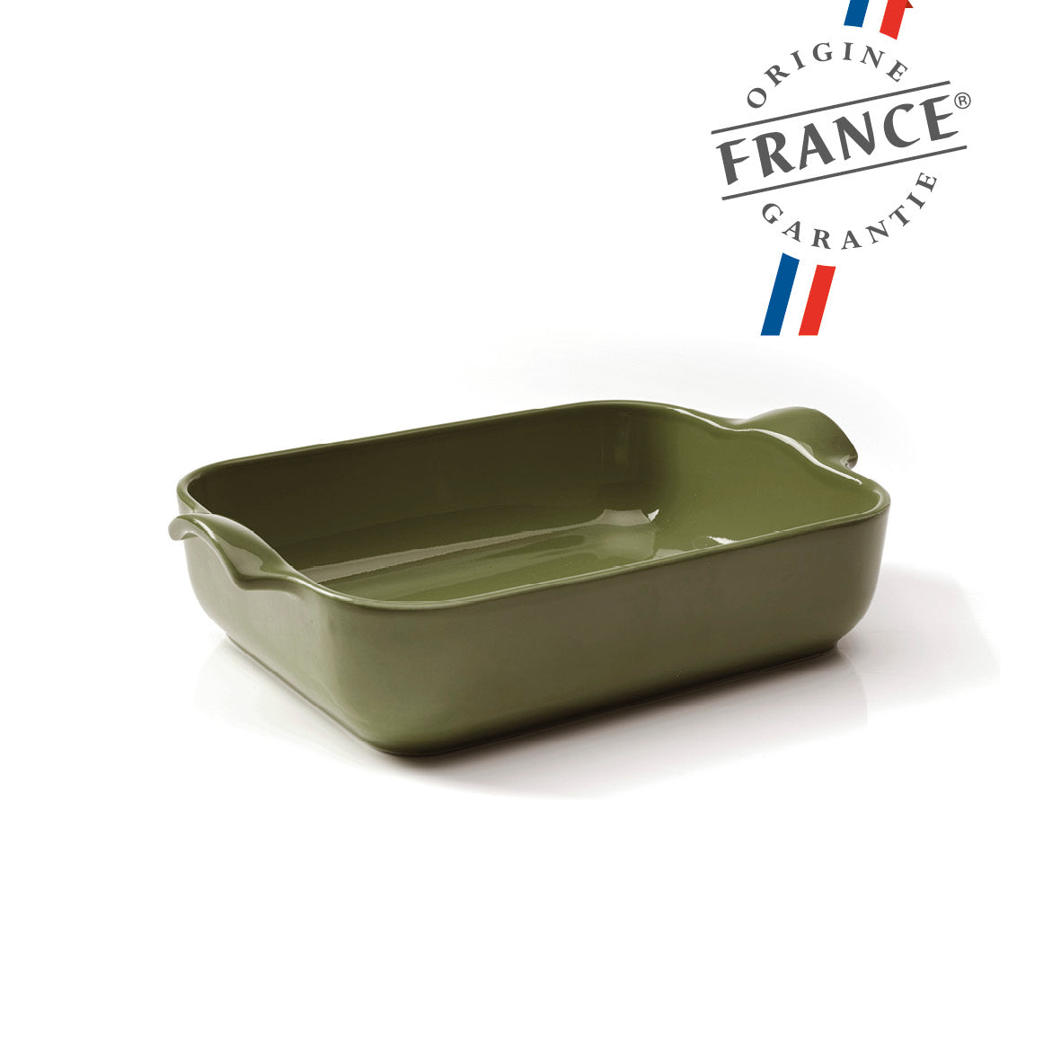 Ceramic oven dish - Made in France - 5L - 6-8 people Green