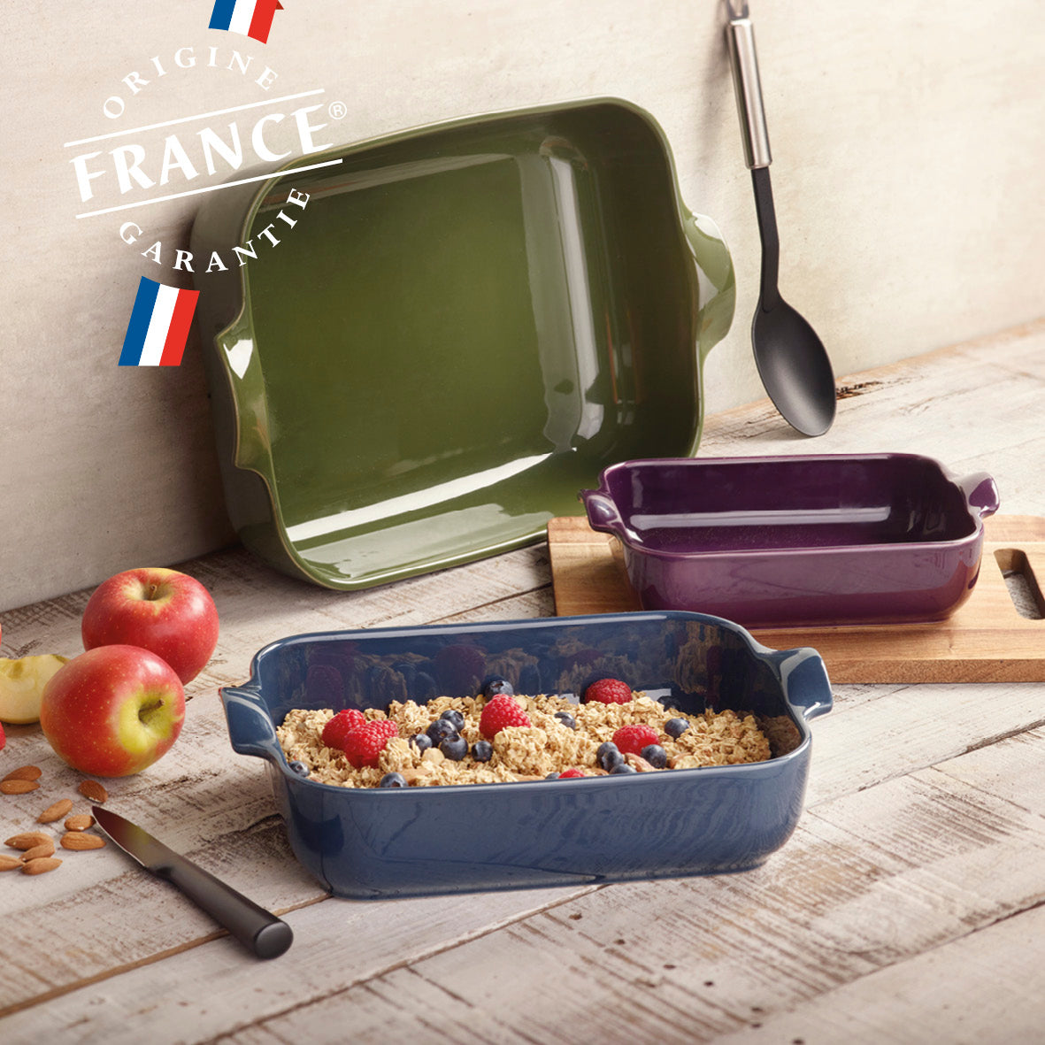 Ceramic oven dish - Made in France - 500 ml - 1 person