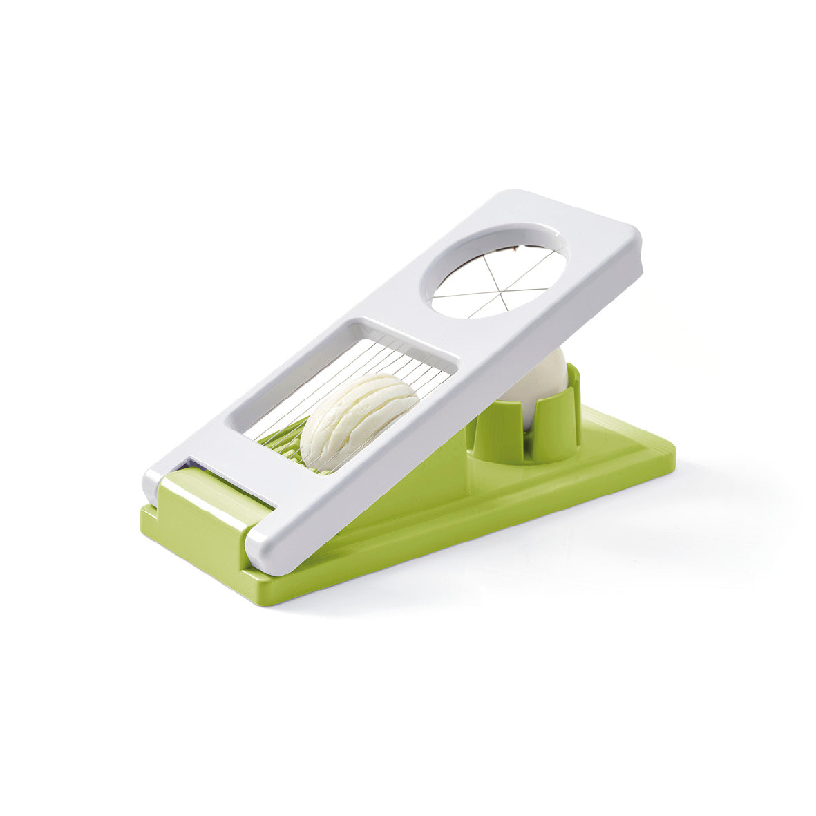 Multifunctional egg cutter - green / white