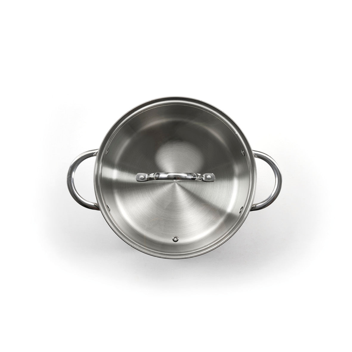 Set of 2 casseroles with glass lids Qulinox Pro - Stainless steel - 20 + 24 cm