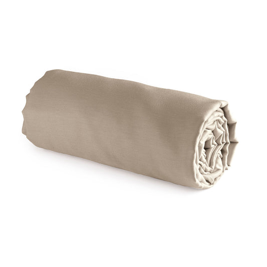 Fitted sheet cotton - Uni Taupe