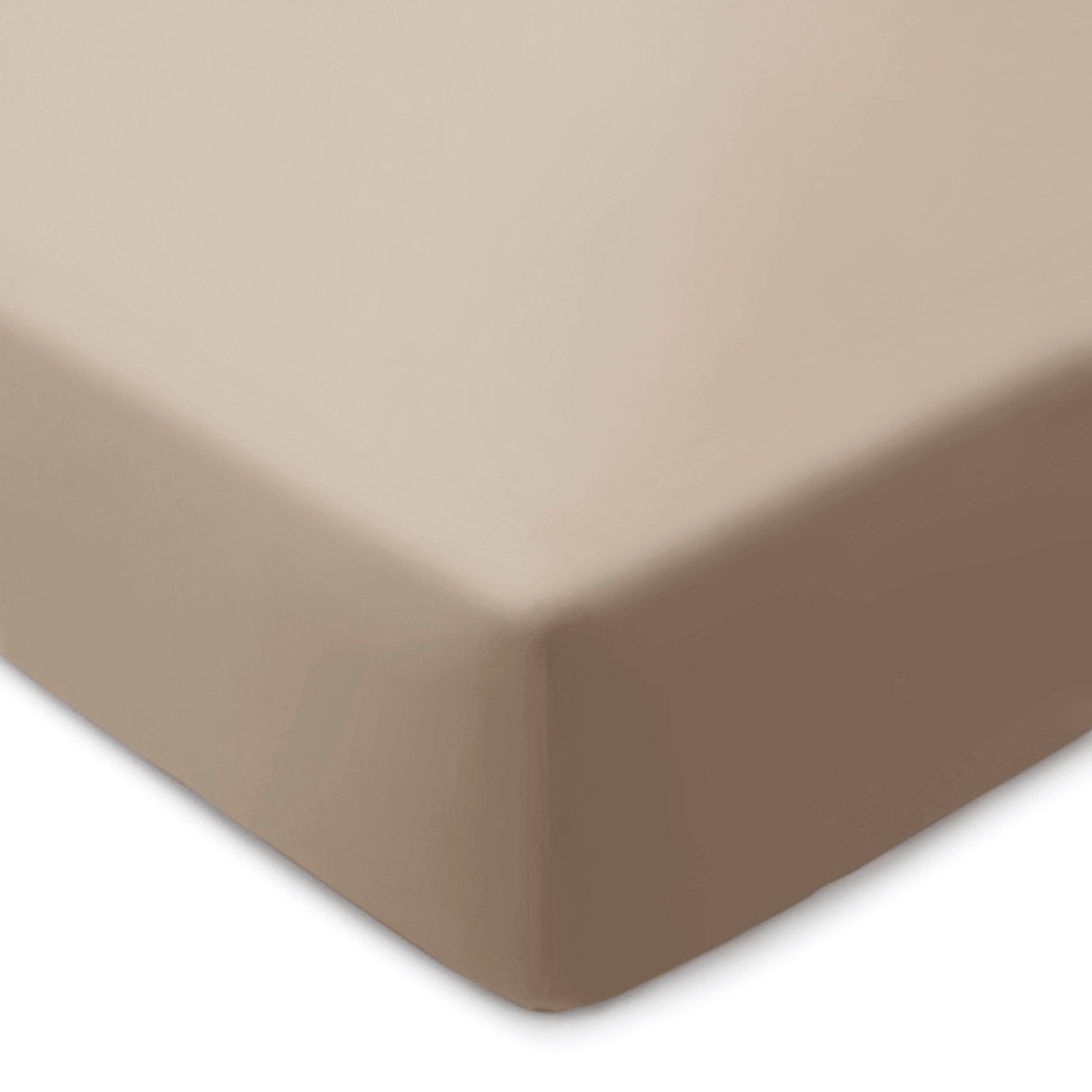 Fitted sheet cotton - Uni Taupe