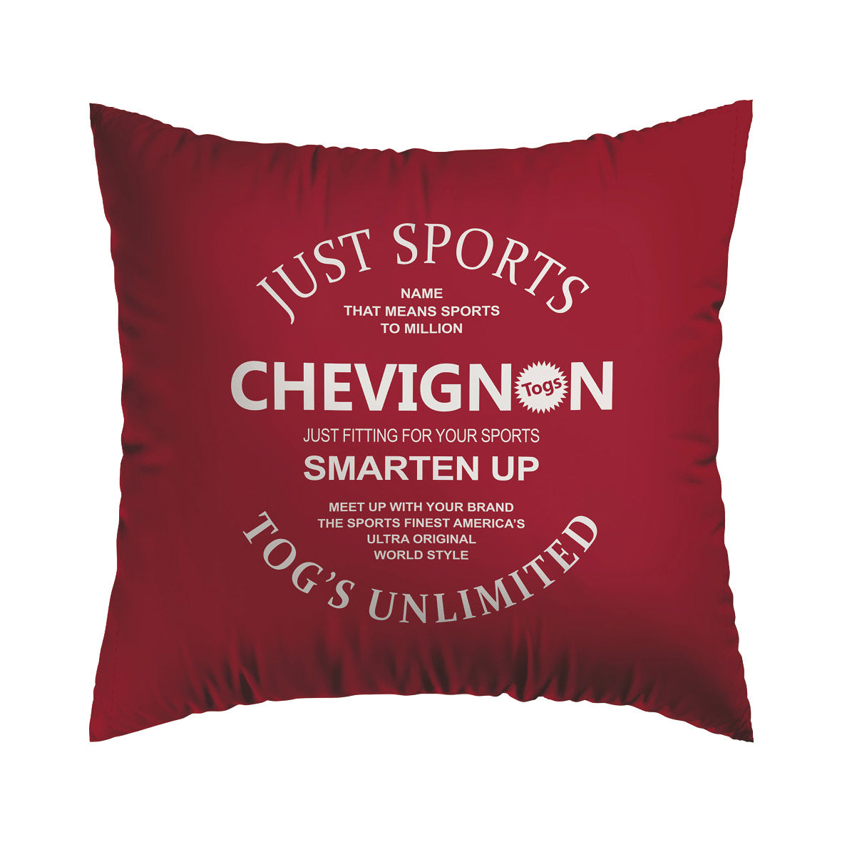 Set of 2 pillowcases cotton - Just Sports Red