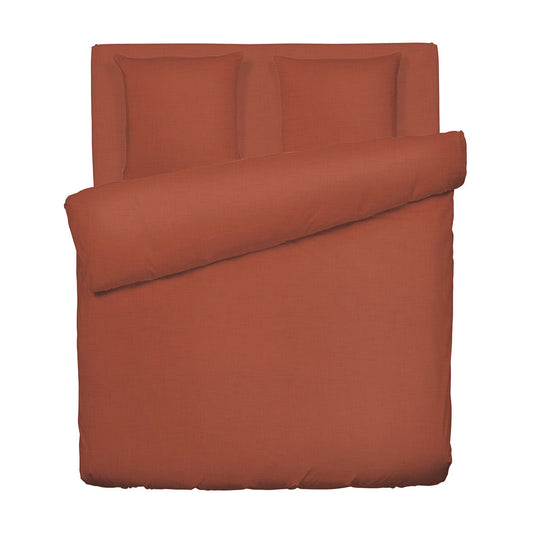 Duvet cover washed cotton - Uni Orange